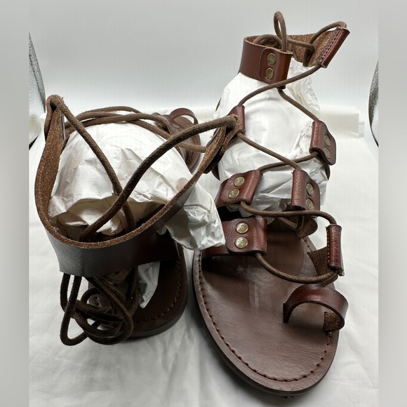 NEW FREE PEOPLE: Faryl Robin - VEGAN - MICA Gladiator Sandals (Sz 9) - Picture 3 of 3